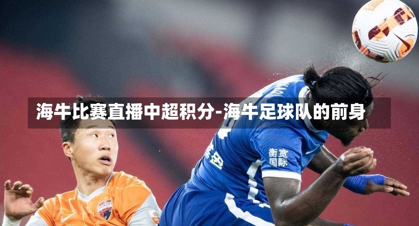 海牛比赛直播中超积分-海牛足球队的前身