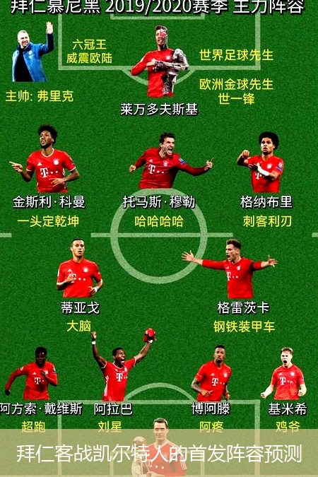 拜仁客战凯尔特人的首发阵容预测